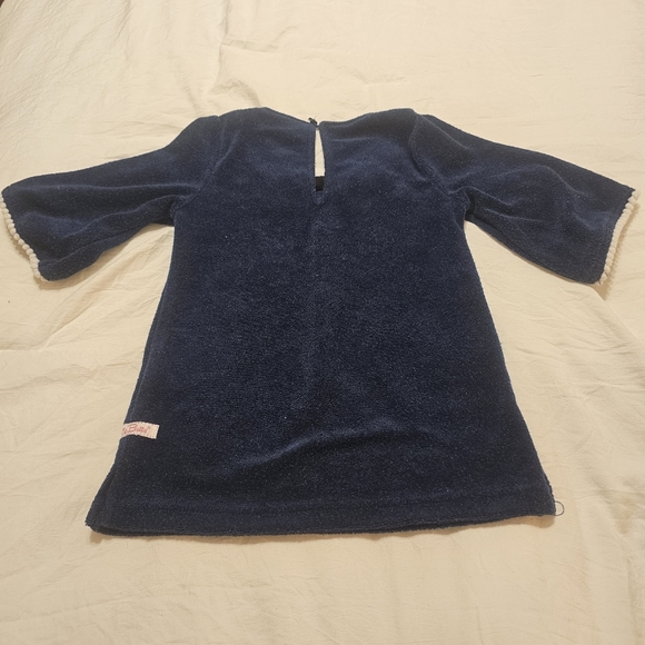 RUFFLE BUTTS NAVY TERRY TUNIC COVER-UP 6-12 months - Picture 2 of 3